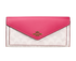 Coach Signature Long Wallet, &pound;75, Accessories, Cream/Pink, Canvas/Leather, Front view